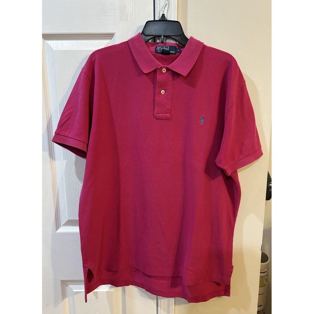 Polo Ralph Lauren‎ Short Sleeve Shirt Men's Sz L Pink